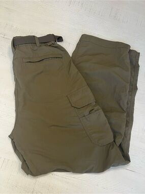REI Hiking Cargo Pants in Olive Green